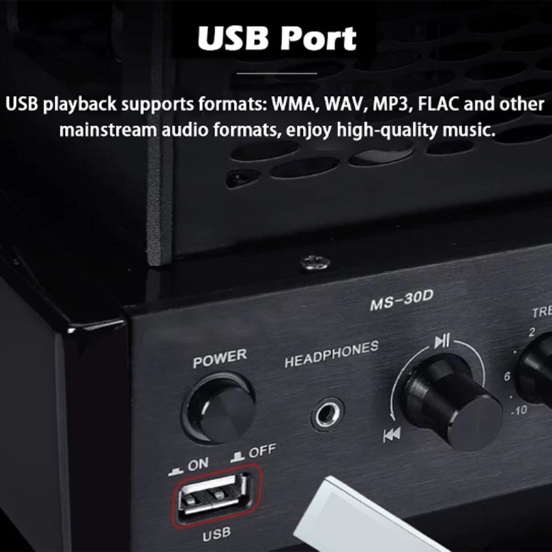 Audio Music Youtube - HIFI 2.1Ch Vacuum Tube Amp Bluetooth