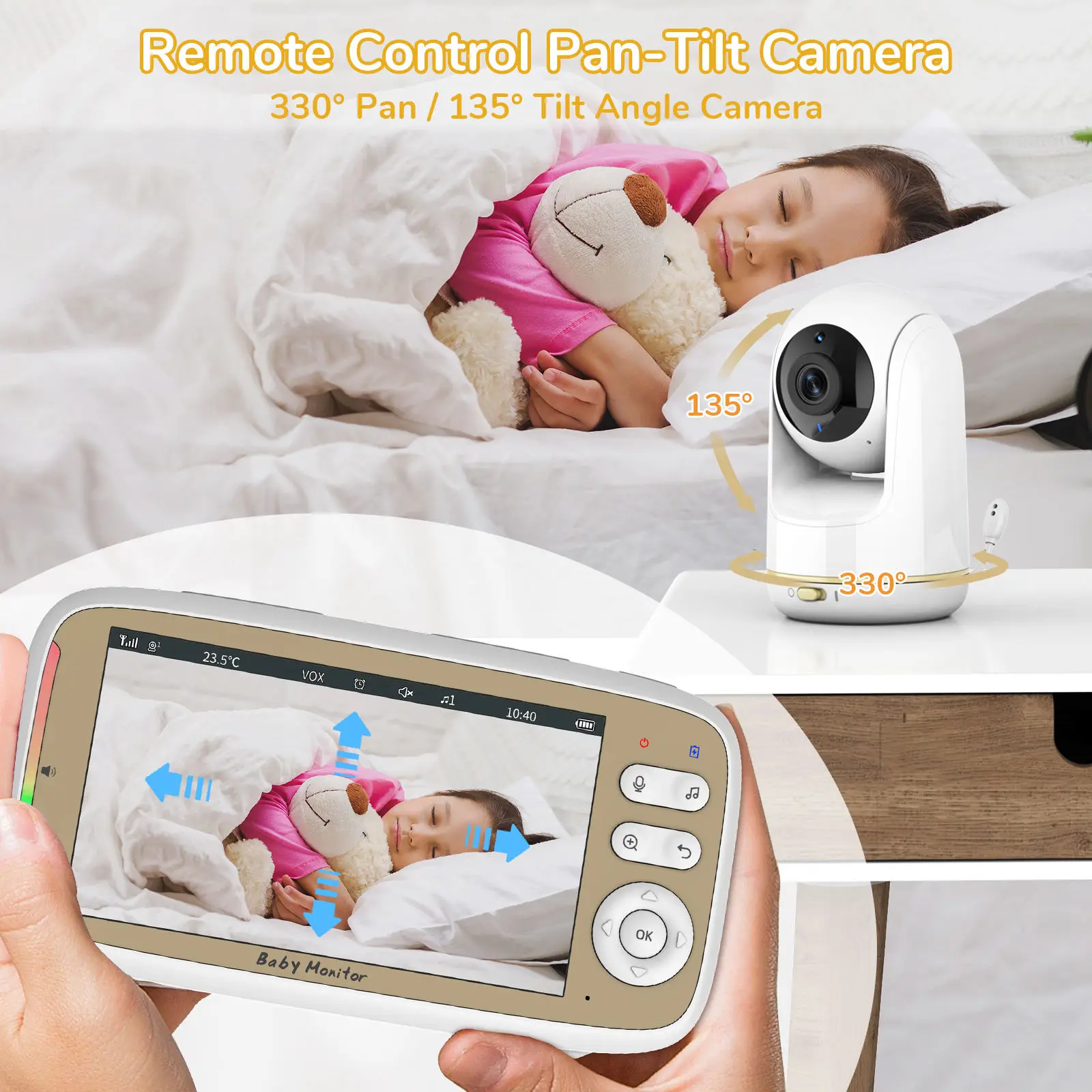 VB803 PRO Baby Monitor with 2p - Music Audio Pro recension och pris