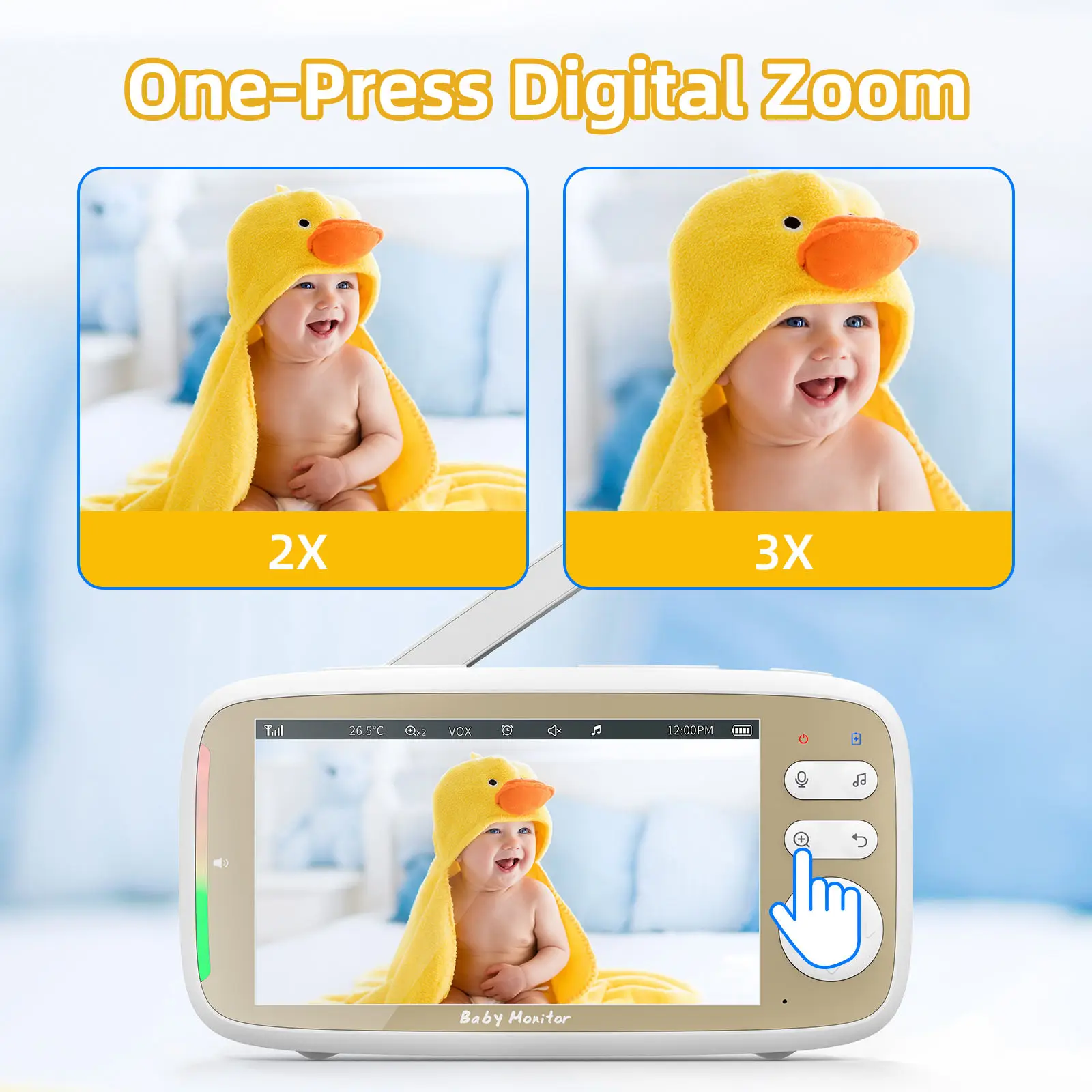 VB803 PRO Baby Monitor with 2p - Music Audio Pro recension och pris