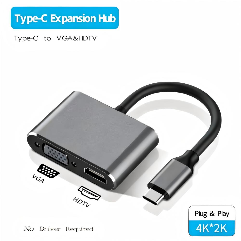 USB 3.0/TYPE-C to HDMI VGA Ada - Audio Music Splitter recension och pris