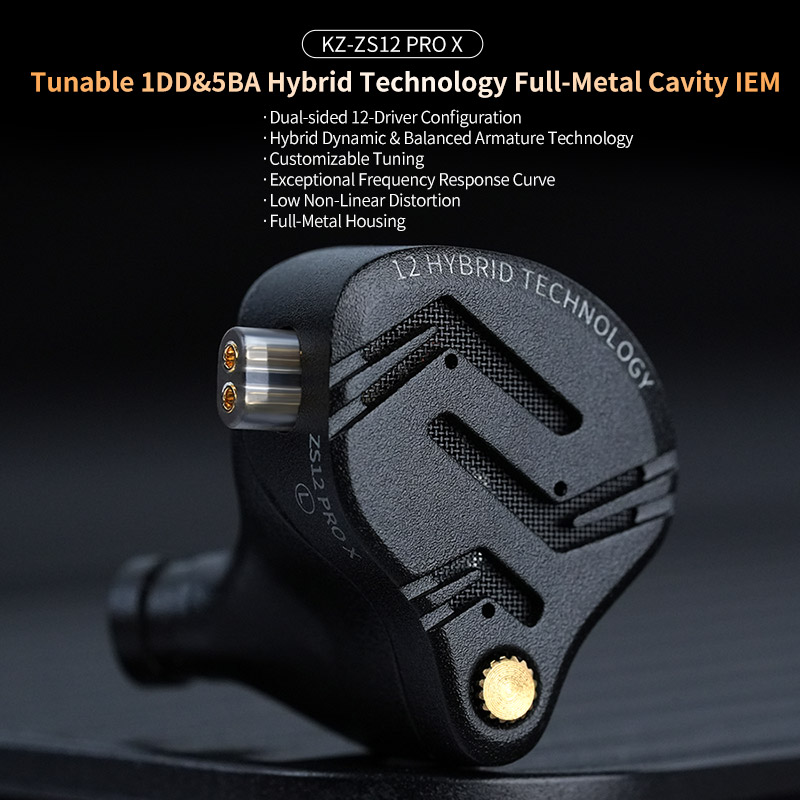 KZ ZS12 PRO X Metal Earphones  - Music Audio Pro recension och pris