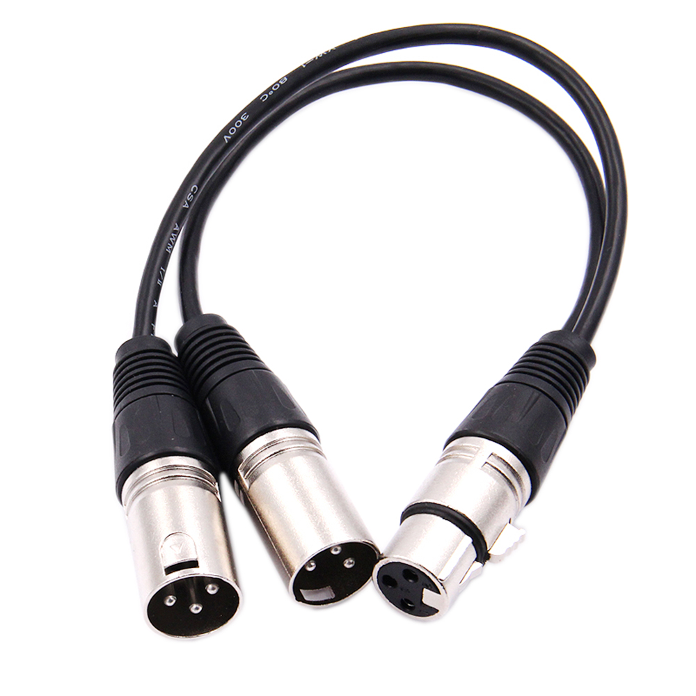 30cm 3 Pin XLR FEMALE Jack To  - Audio Music Splitter recension och pris