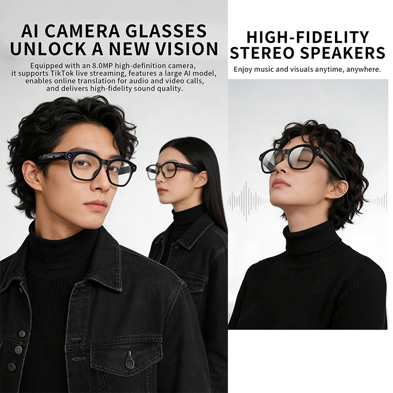 NEW CY03 Smart Glasses 800W HD - Audio Music Online recension och pris