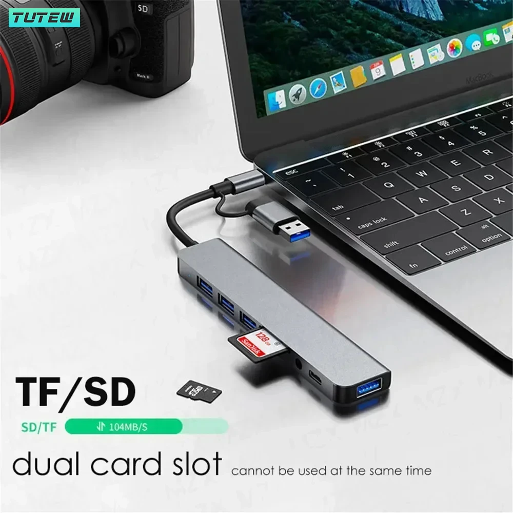 8 in 1 USB C Hub USB Splitter  - Audio Music Splitter recension och pris
