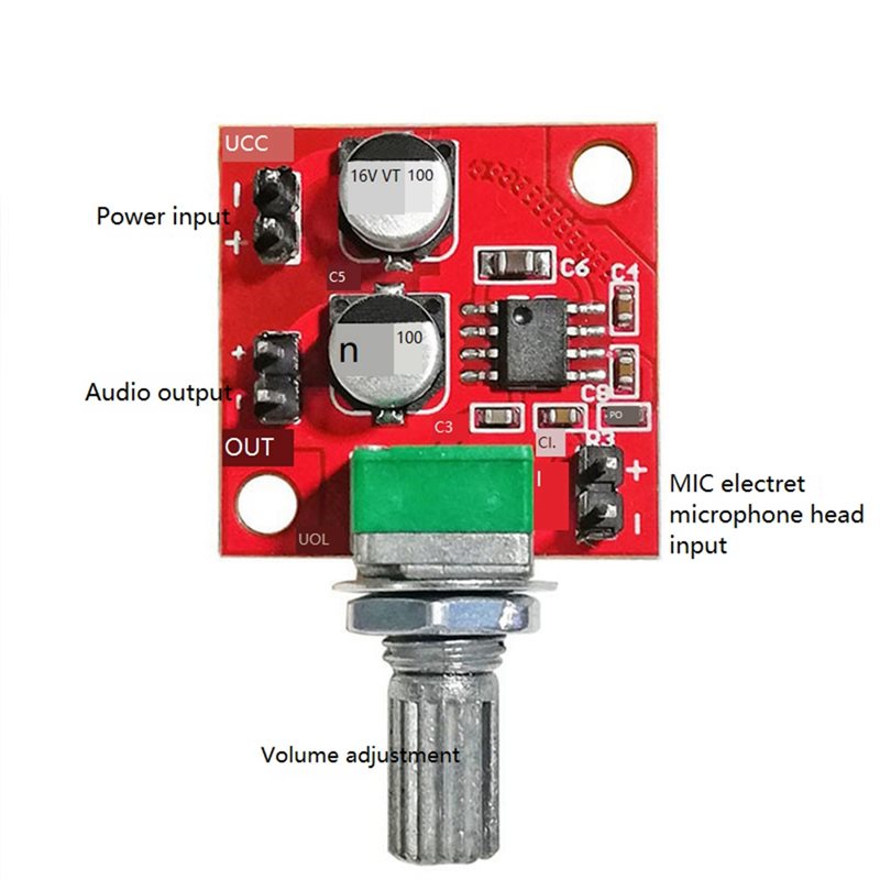 -[A51I Digital]LM386 Electret  - Portable Amplifier Mini recension och pris