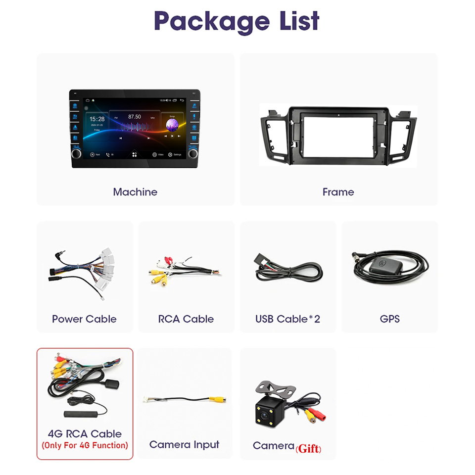 For Toyota RAV4 2012 - 2018 Ca - Audio Music Player Pc recension och pris