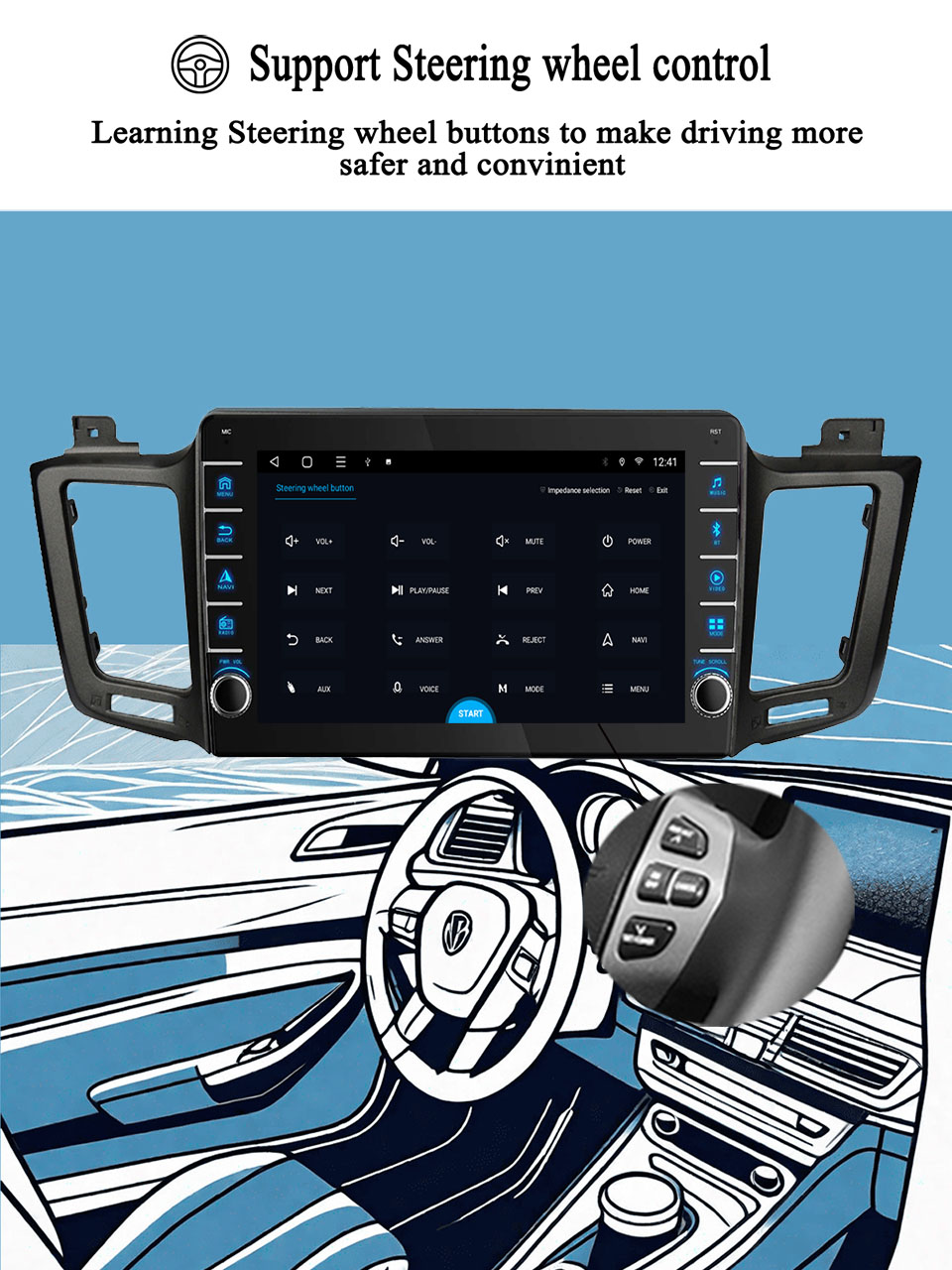 For Toyota RAV4 2012 - 2018 Ca - Audio Music Player Pc recension och pris