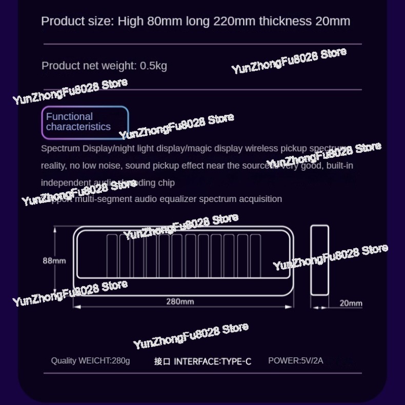 12-Bit RGB Pickup Level Light  - Audio Music Youtube recension och pris