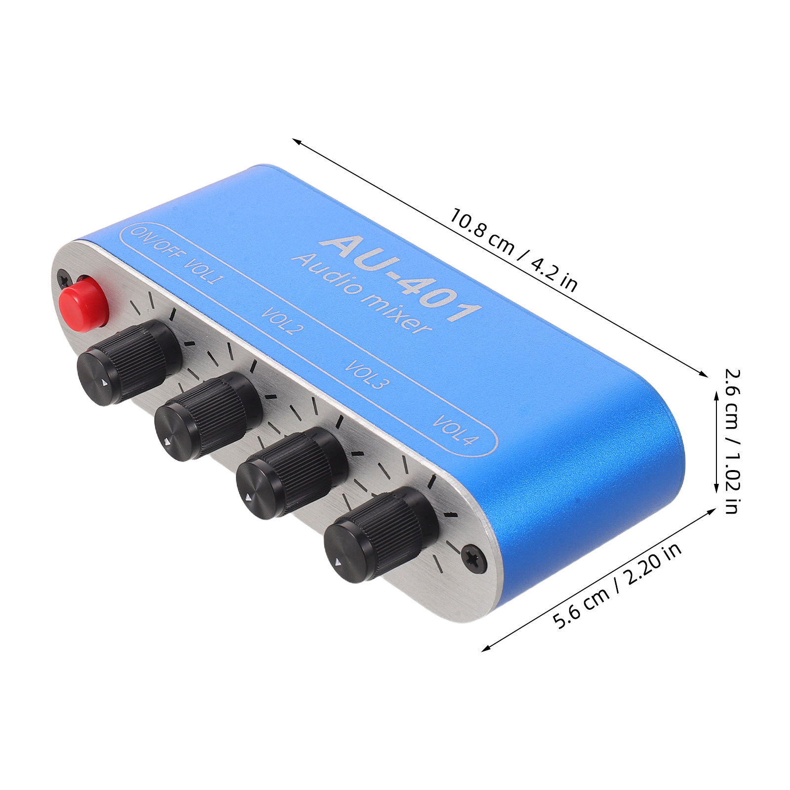 4 Channel Audio Mixer Compact  - Portable Amplifier Mini recension och pris