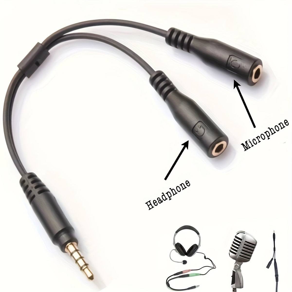 3.5mm Stereo Audio 1Male to 2  - Audio Music Splitter recension och pris