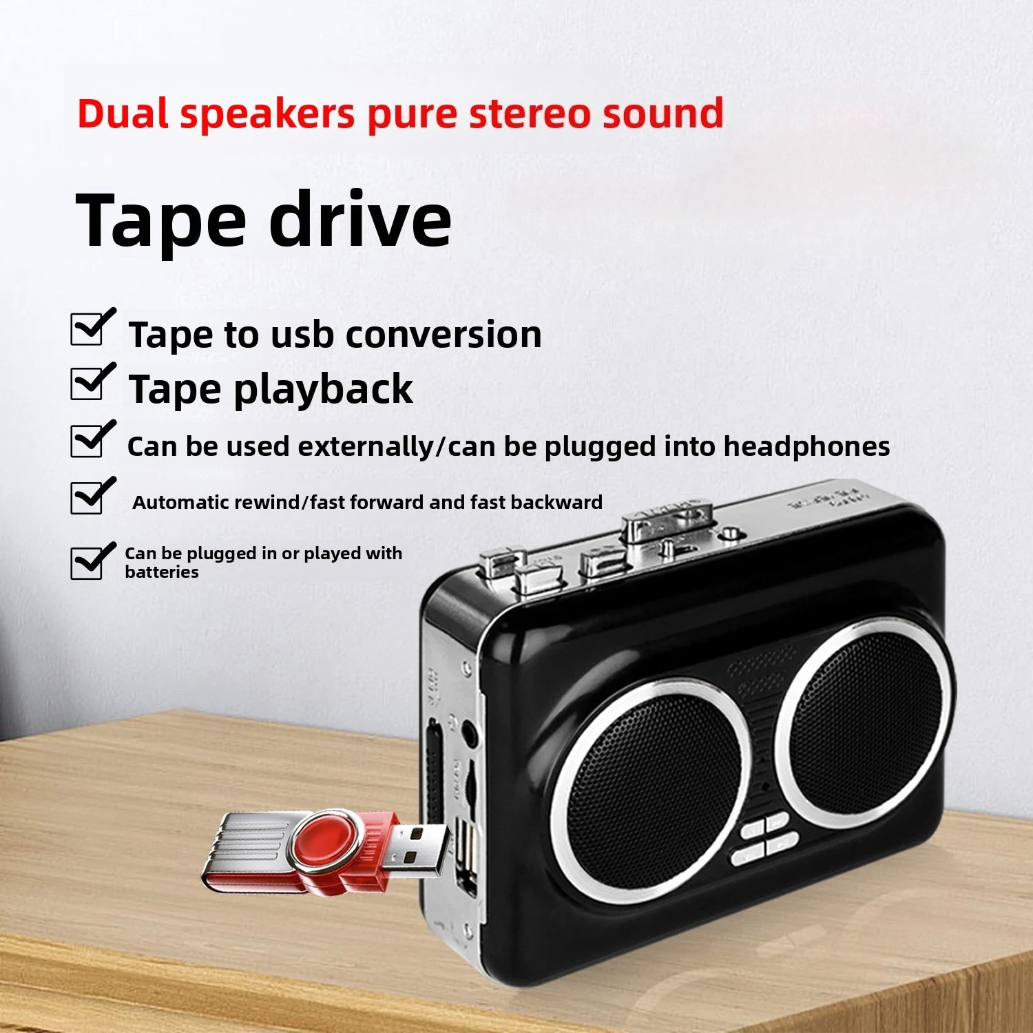 USB Cassette Player Music Audi - Audio Music Player Pc recension och pris