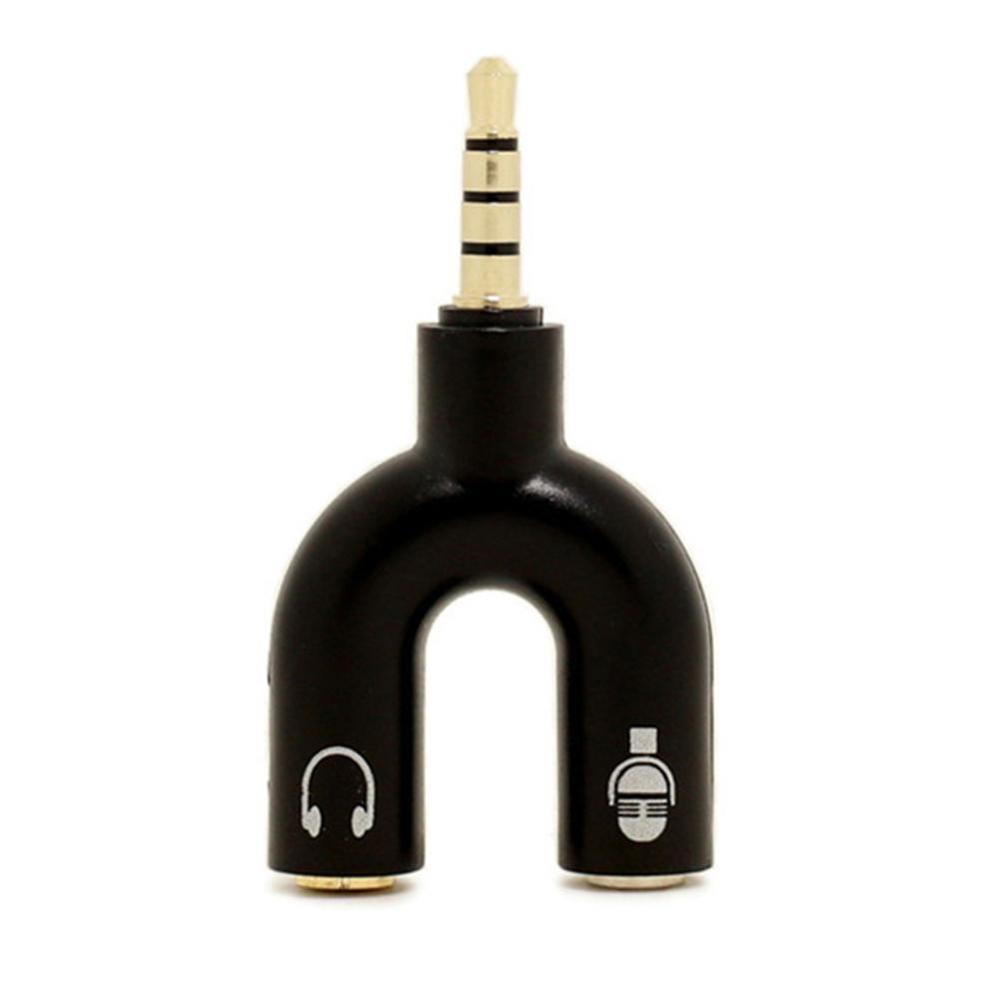 1PC Dual 3.5MM U Type Adapter  - Audio Music Splitter recension och pris
