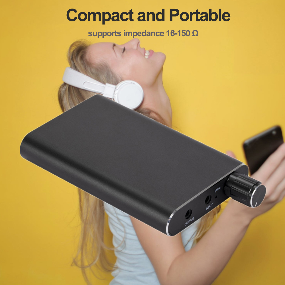 Rechargeable HiFi Headphone Am - Portable Amplifier Mini recension och pris