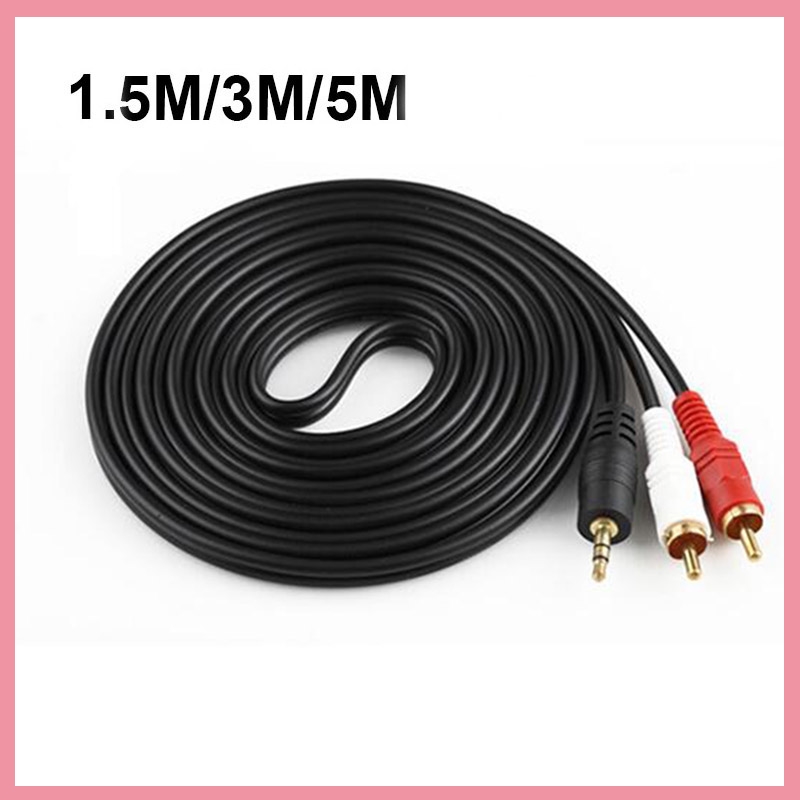 3.5mm Stereo Male Plug to 2 RC - Audio Music Player Pc recension och pris