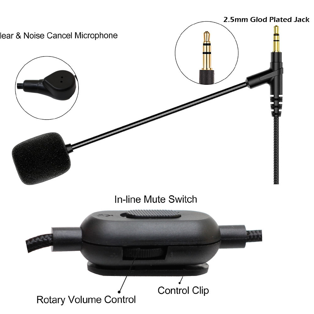 Boom Mic Headphone Cable for S - Sennheiser Headphone Momentum 4 recension och pris